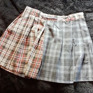 LTT Dual Plaid Skirt
